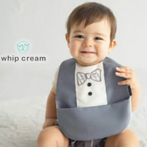 日款可愛紳士款兒童食飯圍巾