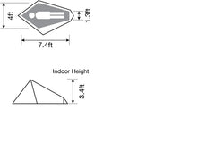 [日本直送] Snow Peak Lago 1 in Ivory (1 Person) (SSD-730-IV-US)